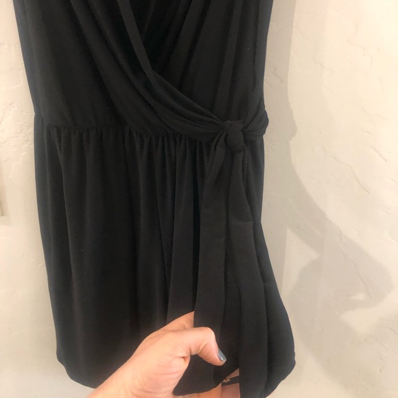 Faux Wrap Silky Romper - Picture 3 of 6